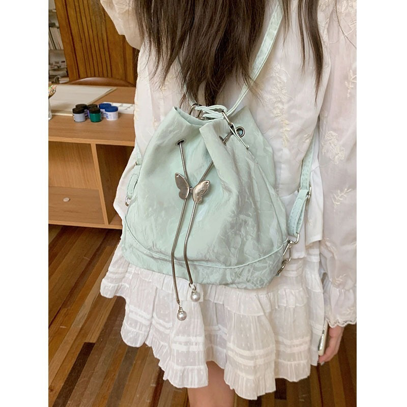 Women Mint Green Butterfly Dra - огляд і ціна Women Bags Green