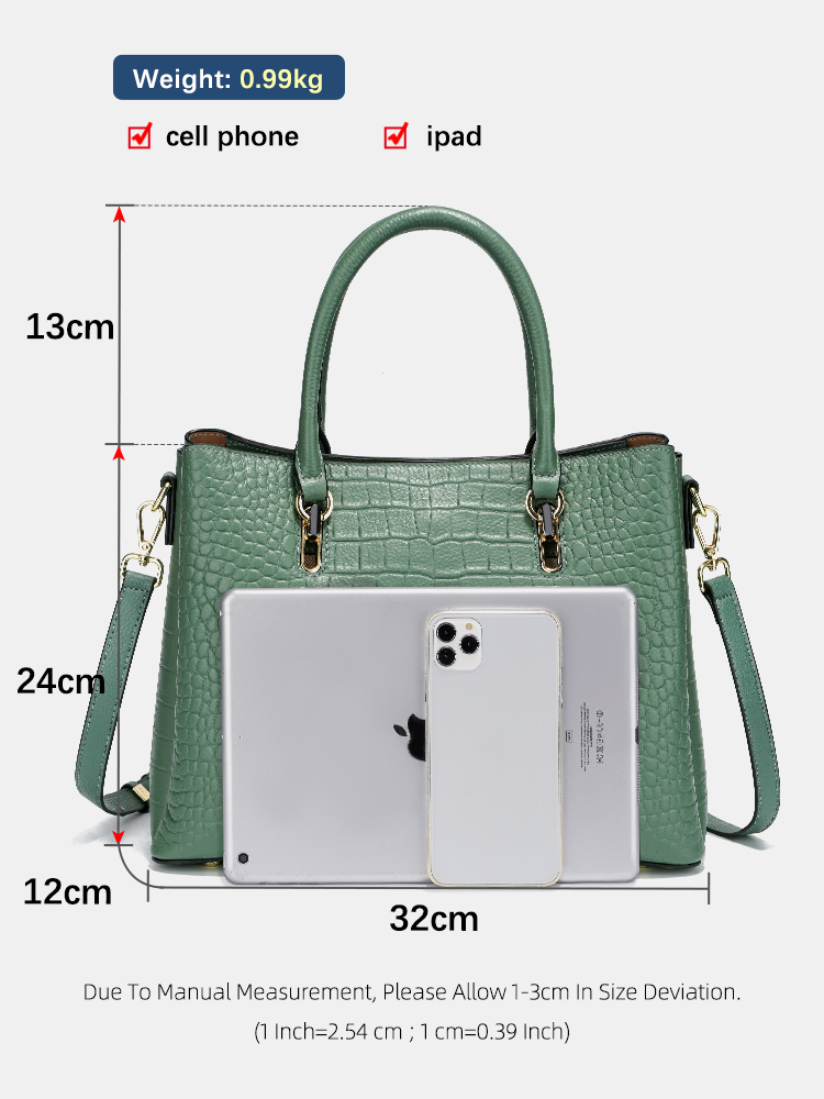 Zency Women's Genuine Leather  - огляд і ціна Women Bags Green