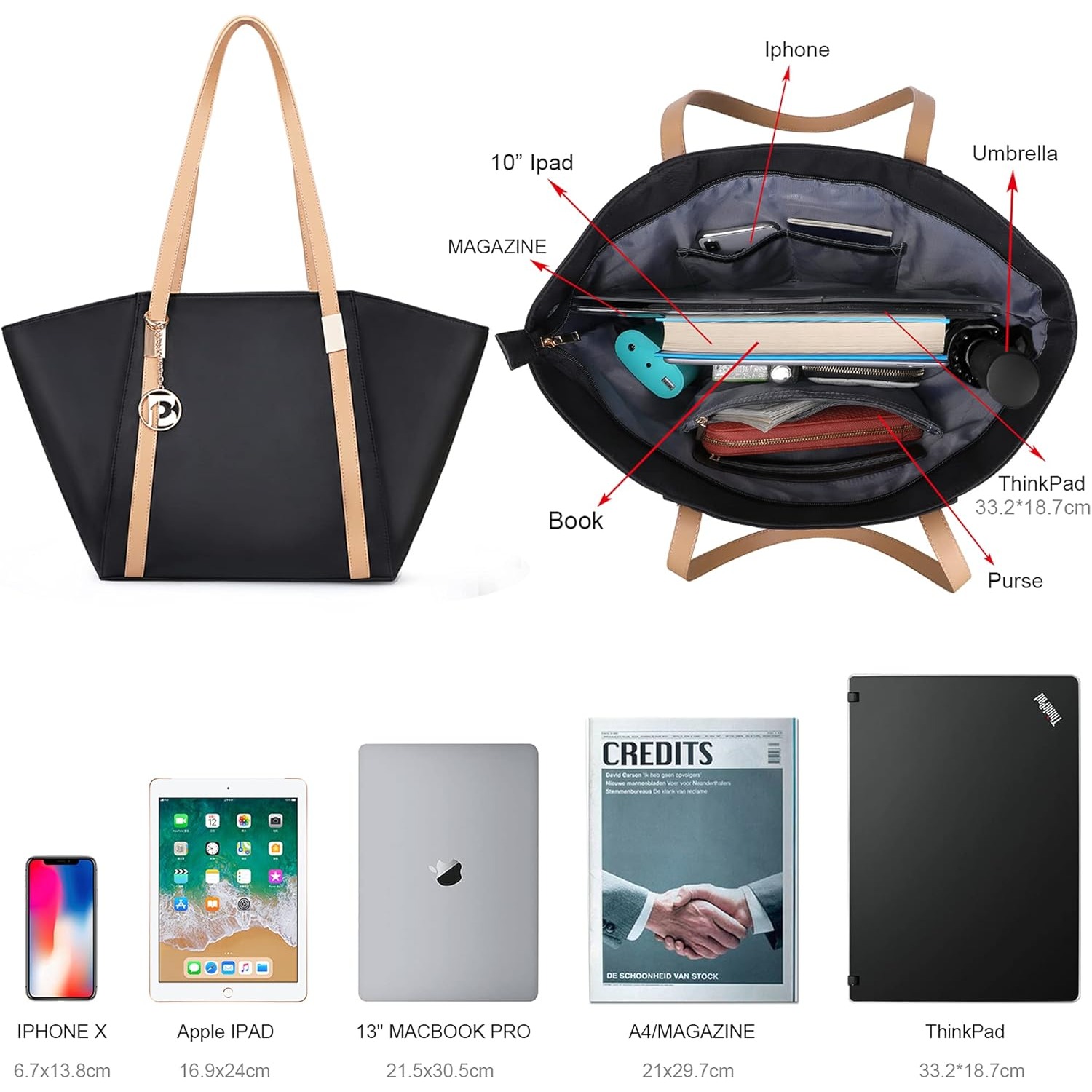 Women Large Capacity Tote Bag  - огляд і ціна Women'S Best Bags For Work