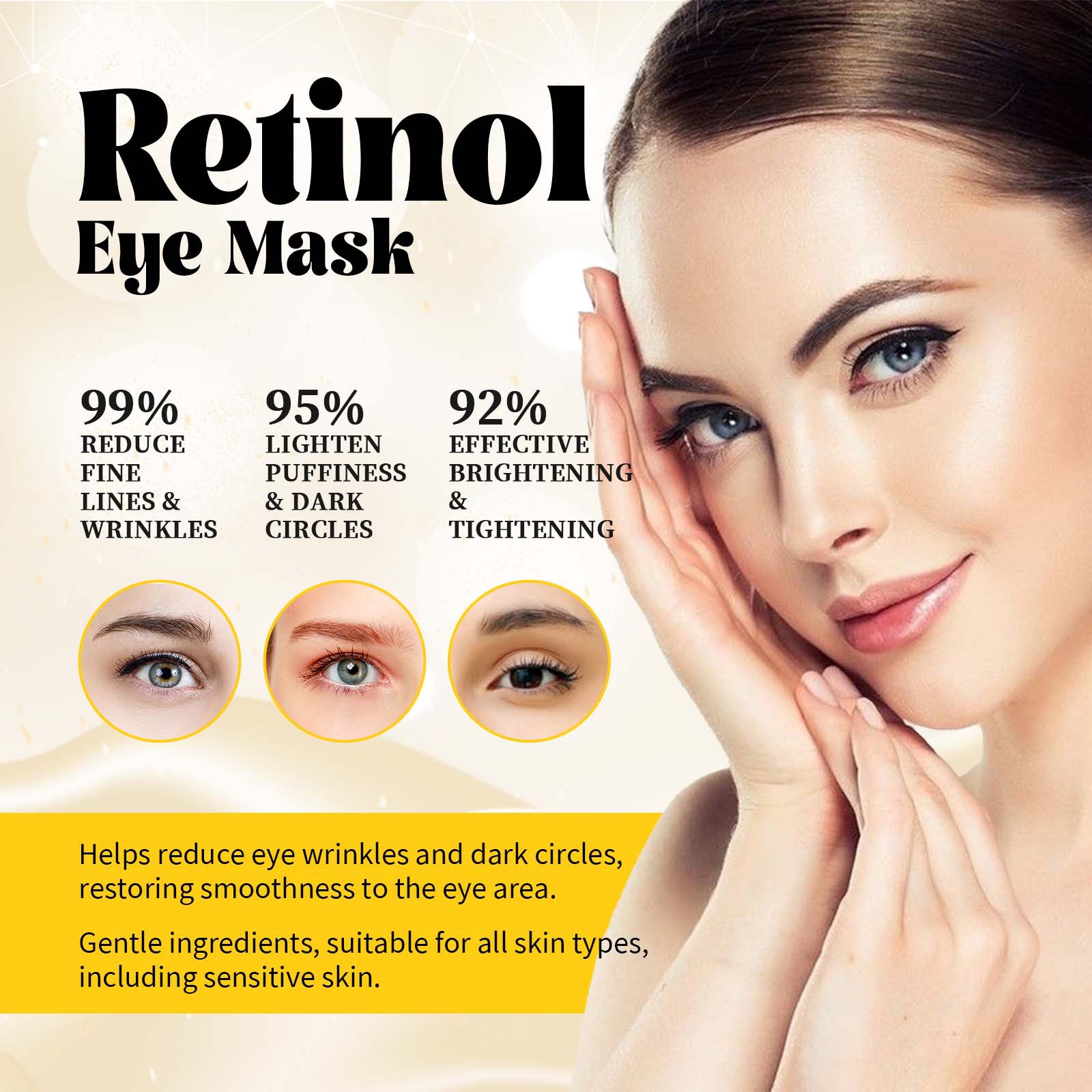 Hydrating Eye Mask Anti Dark C - огляд і ціна Women Bags Under Eyes