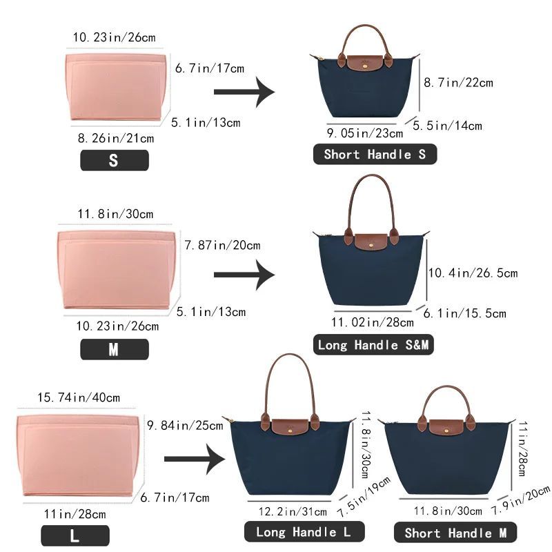 Felt Insert Bag Fits For Longc - огляд і ціна Women'S Bags Longchamp
