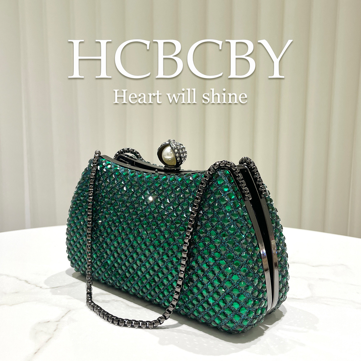 Dark green light luxury flash  - огляд і ціна Women Bags Green