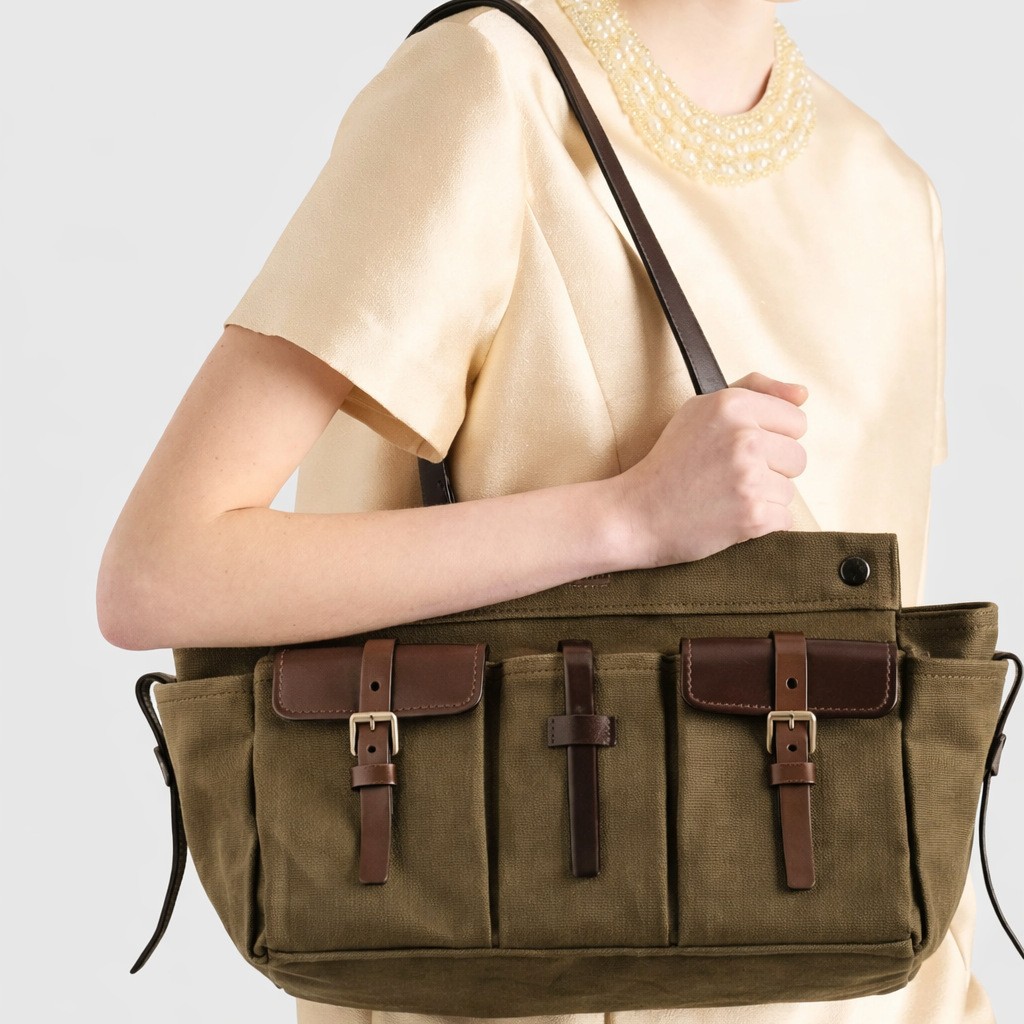 Canvas Handbag for Women Shoul - огляд і ціна Women Bags Green