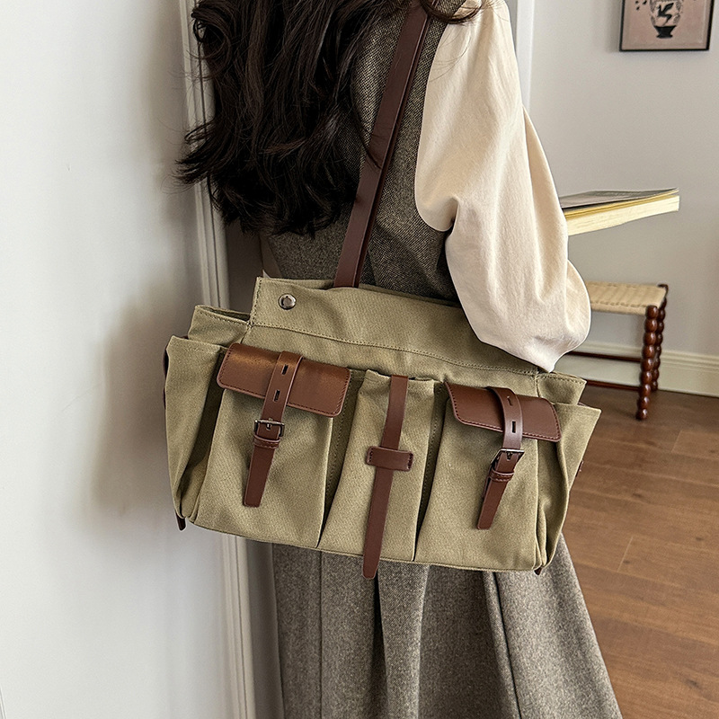 Canvas Handbag for Women Shoul - огляд і ціна Women Bags Green