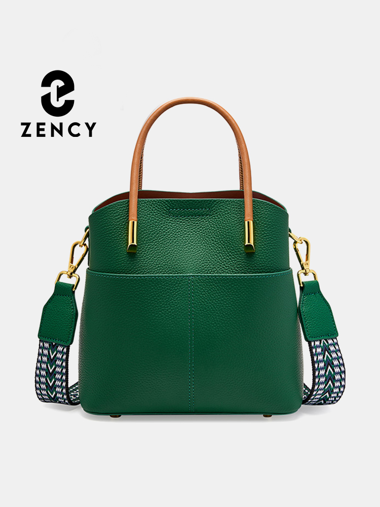 Zency Genuine Leather Top Qual - огляд і ціна Women Bags Green