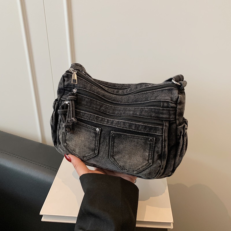 Korean Fashion Washed Denim Co - огляд і ціна Women Bags Zadig
