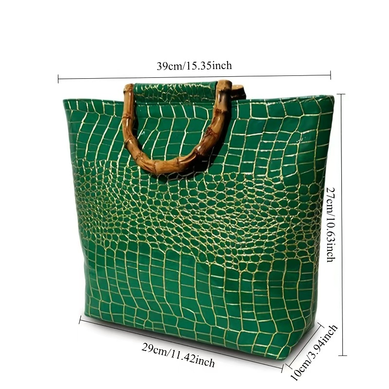 High-end faux leather emerald  - огляд і ціна Women Bags Green