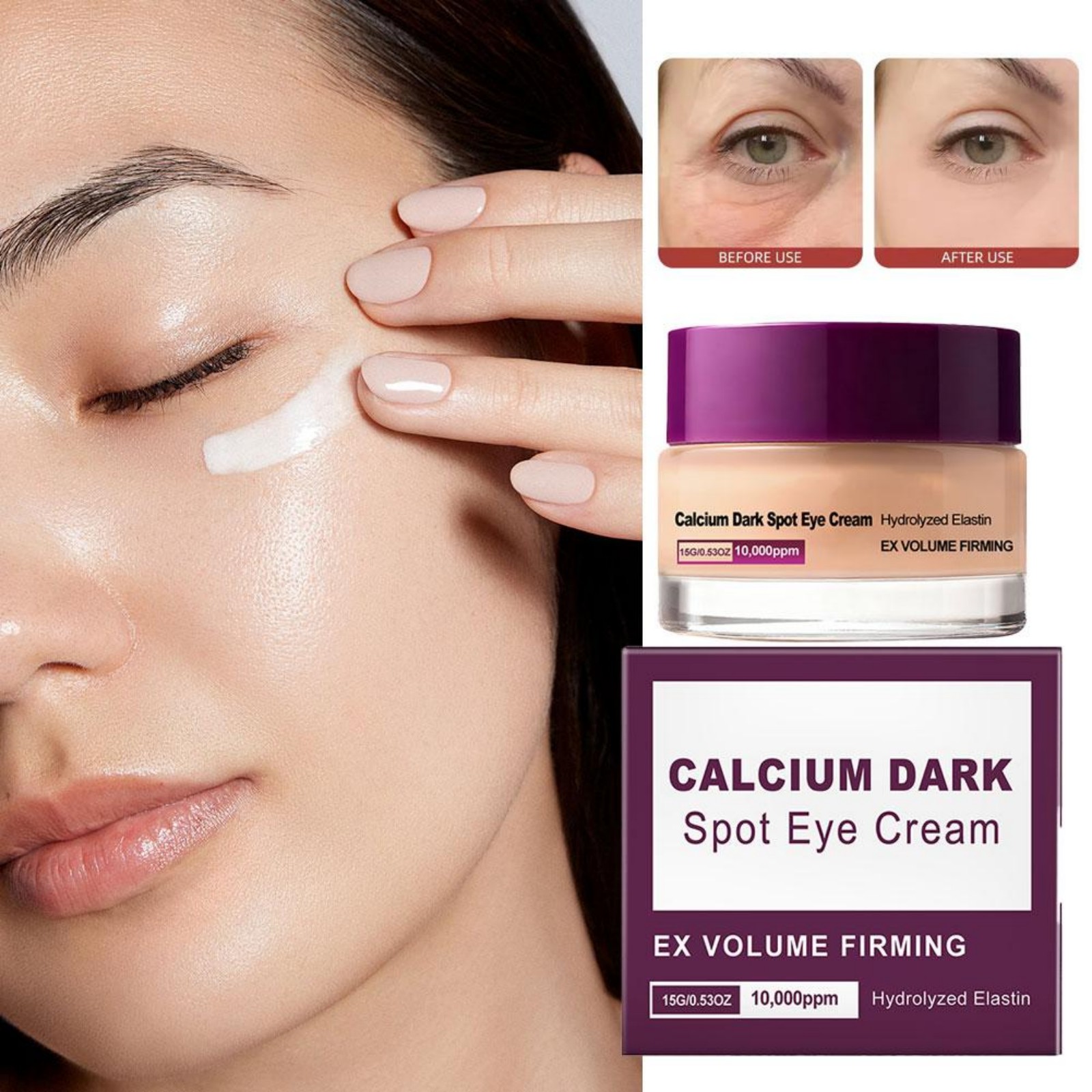 Calcium Eye Cream Dark Circle  - огляд і ціна Women Bags Under Eyes