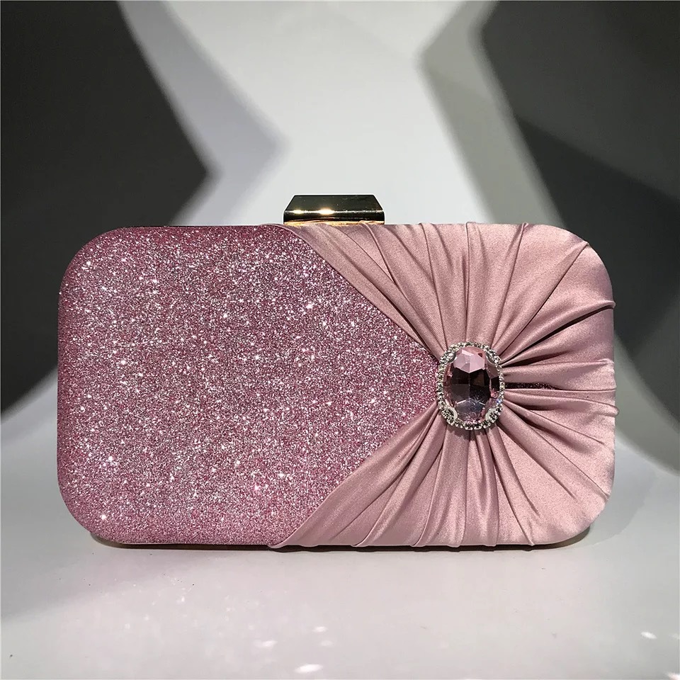 Silver Luxury Crystal Evening  - огляд і ціна Women Bags Green