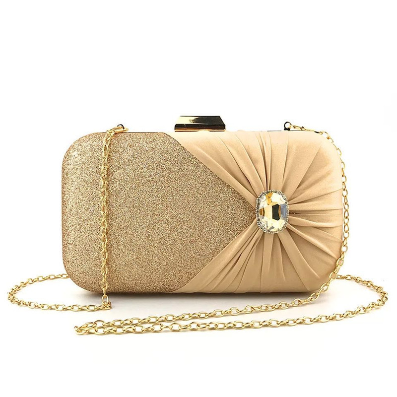 Silver Luxury Crystal Evening  - огляд і ціна Women Bags Green