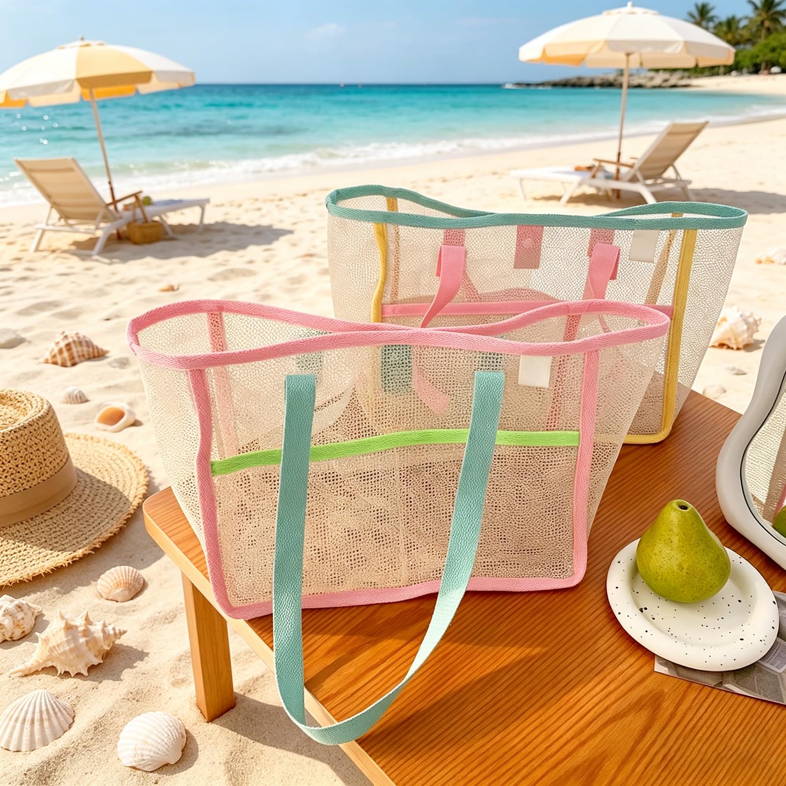 Beach Bags for Women Colorful  - огляд і ціна Women Bags Casual