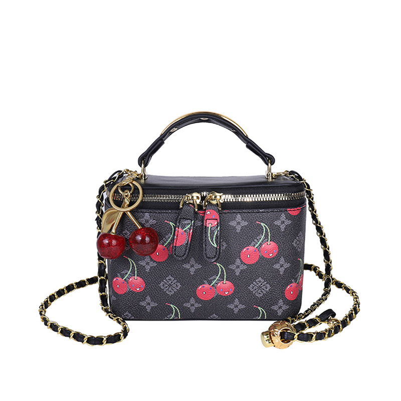 Cherry print mini square box b - огляд і ціна Women Bags Zadig