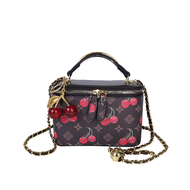 Cherry print mini square box b - огляд і ціна Women Bags Zadig