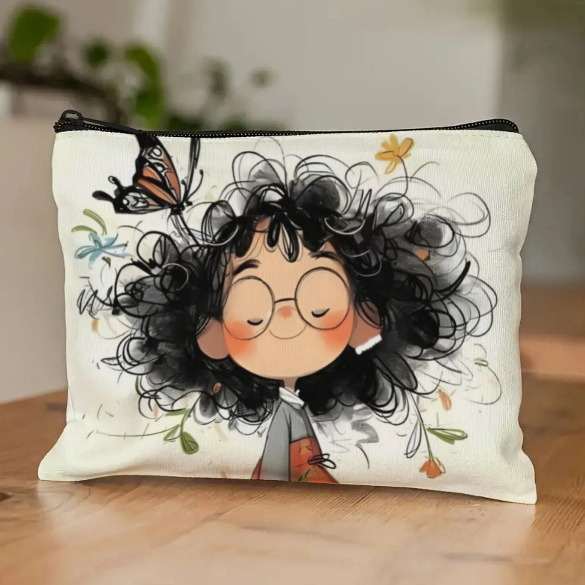 Cartoon Girl Makeup Bag Zipper - огляд і ціна Women Bags Casual
