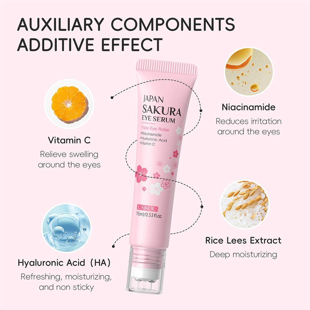 15ml Sakura Roller Eye Serum A - огляд і ціна Women Bags Under Eyes