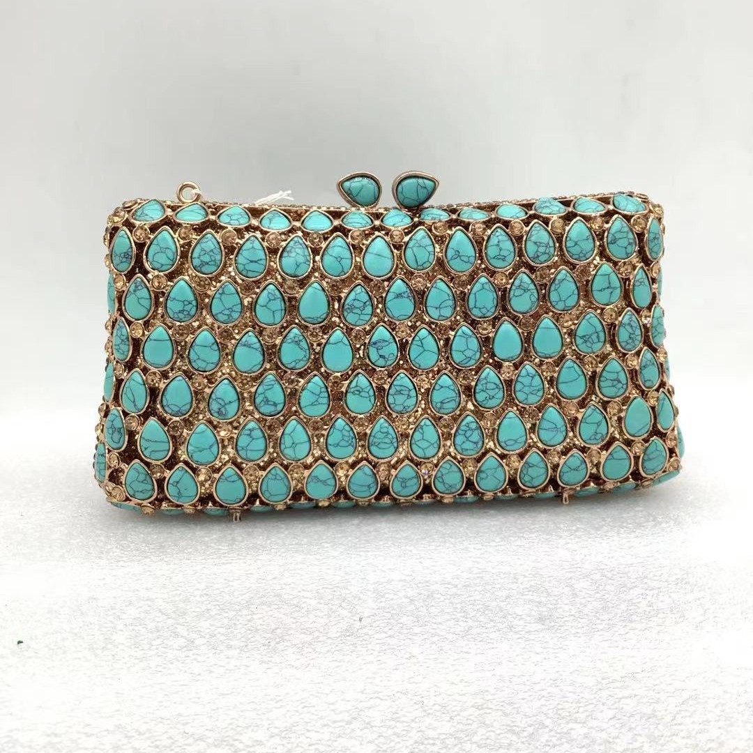 Lady turquoise Evening Clutch  - огляд і ціна Women Bags Green
